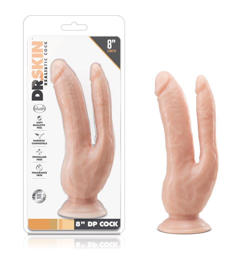 Dr. Skin - Double Dildo 8.5'' - Vanilla