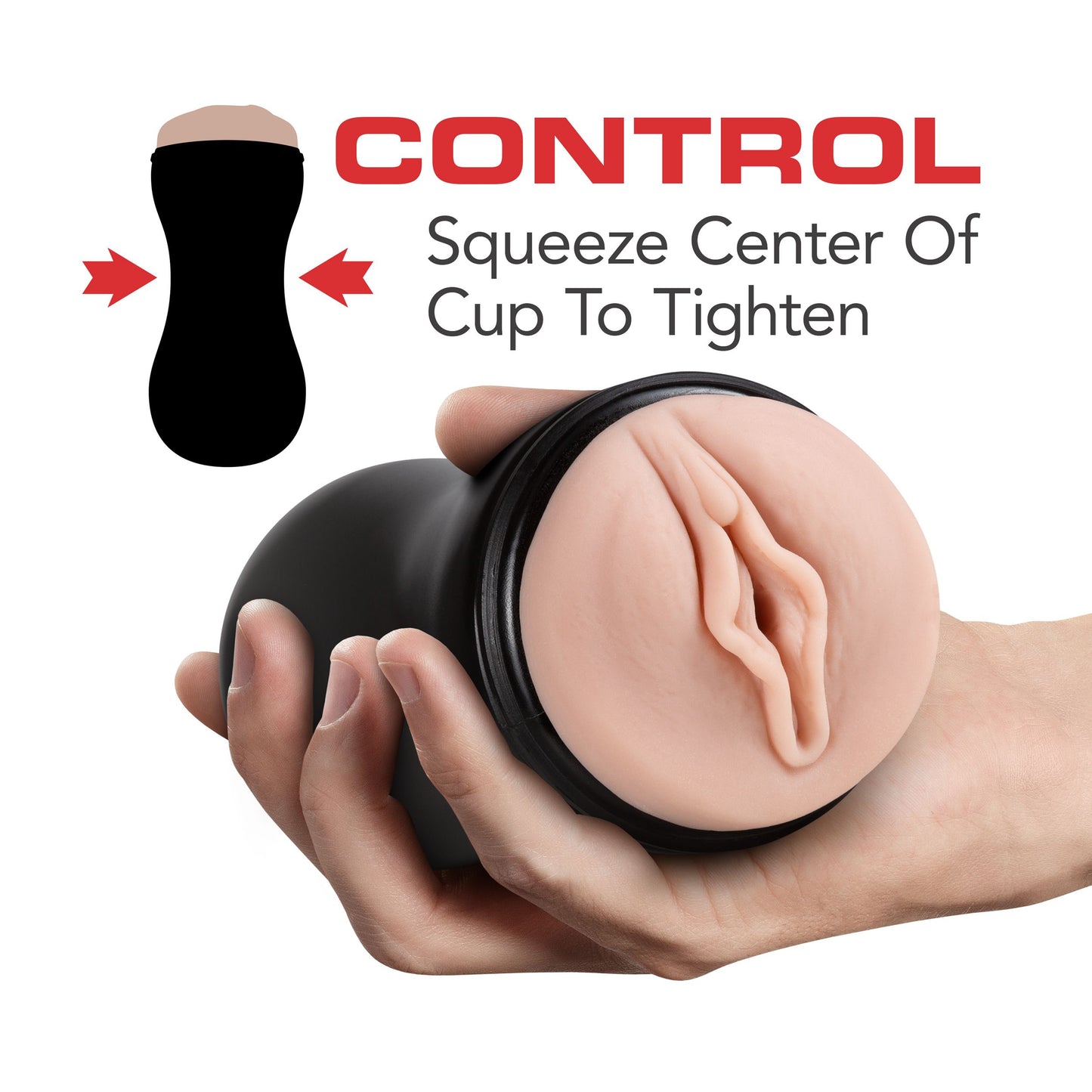M for Men - Soft and Wet - Pussy with Pleasure Orbs - Self Lubricating