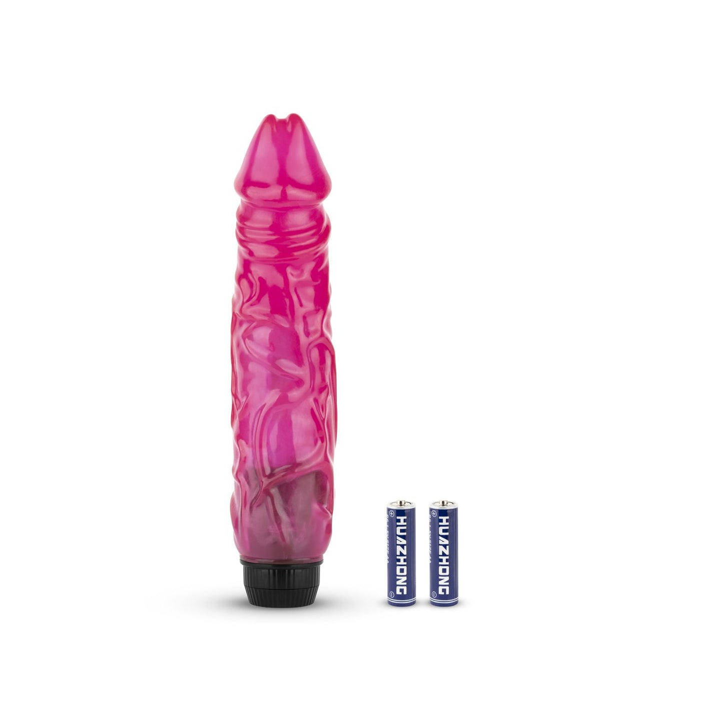 Jelly Supreme - Realistic Vibrator - Pink/Glitter