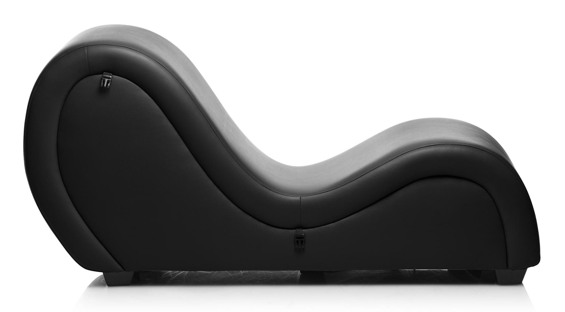 Kinky Sex Sofa With Cuffs And 2 Position Pillows - Black