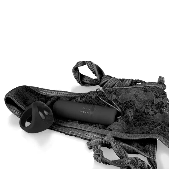 Panty Vibrator with Panty and Remote Control - Black