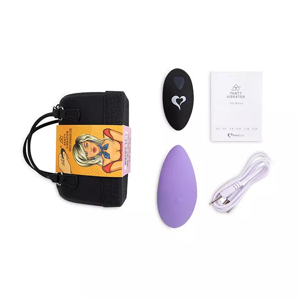 FeelzToys – Vibrador de Cuecas Panty Vibe – Roxo