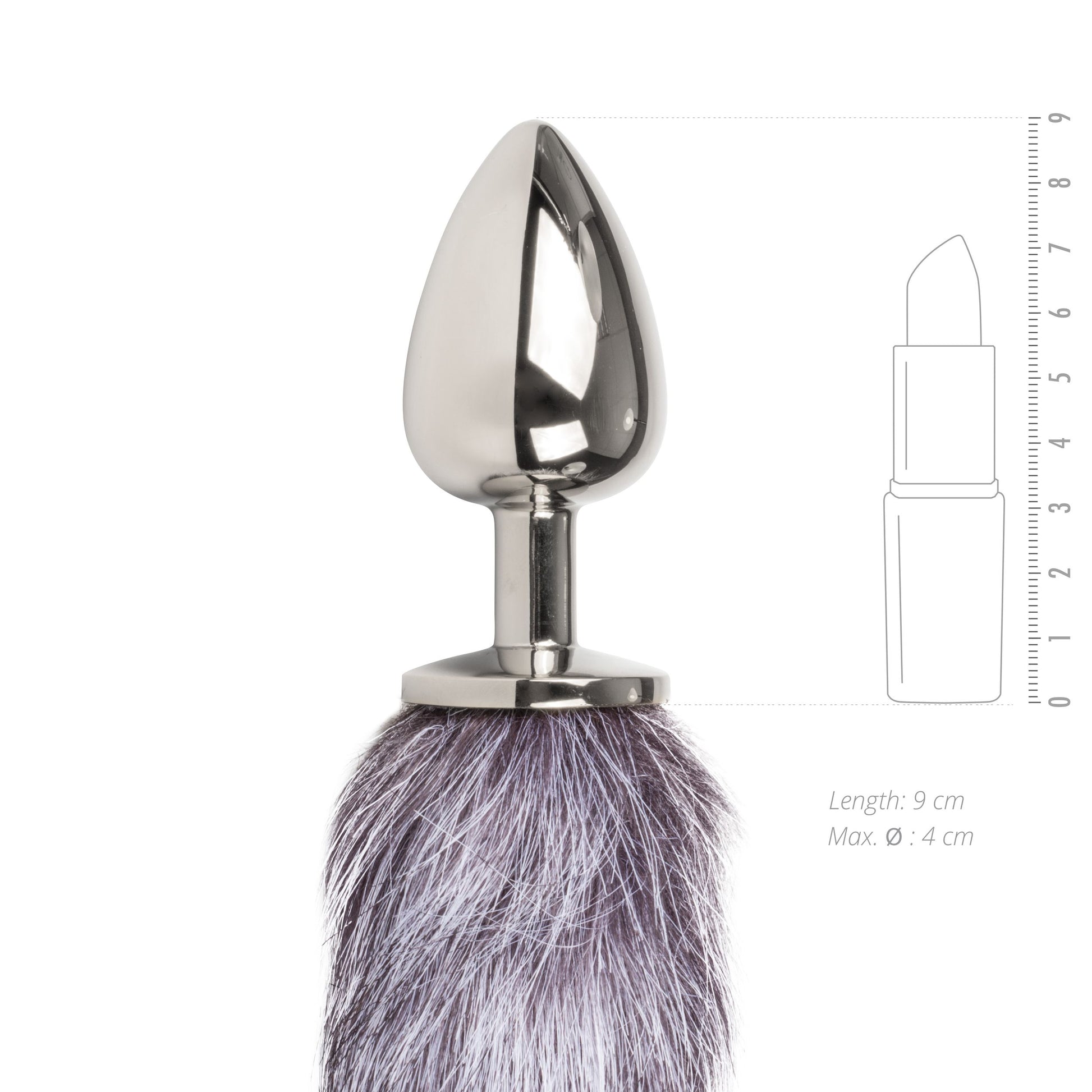 Easytoys Fetish - Fox Tail Plug No. 4 - Silver