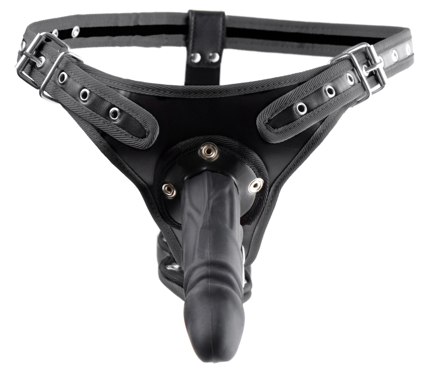 Double Penetration Strap On Harness - Black