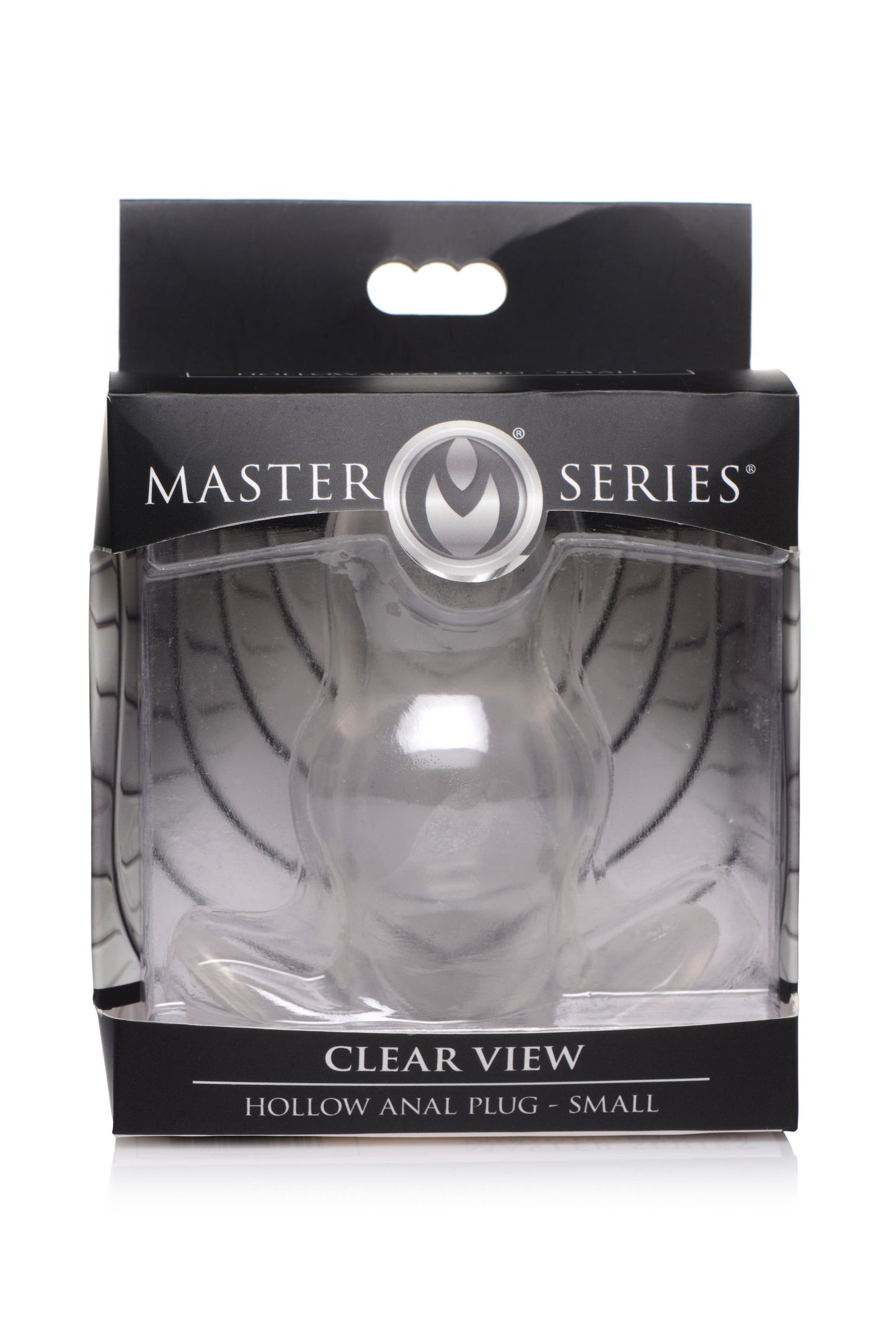 Master Series - Clear View Hollow Anal Plug - Small