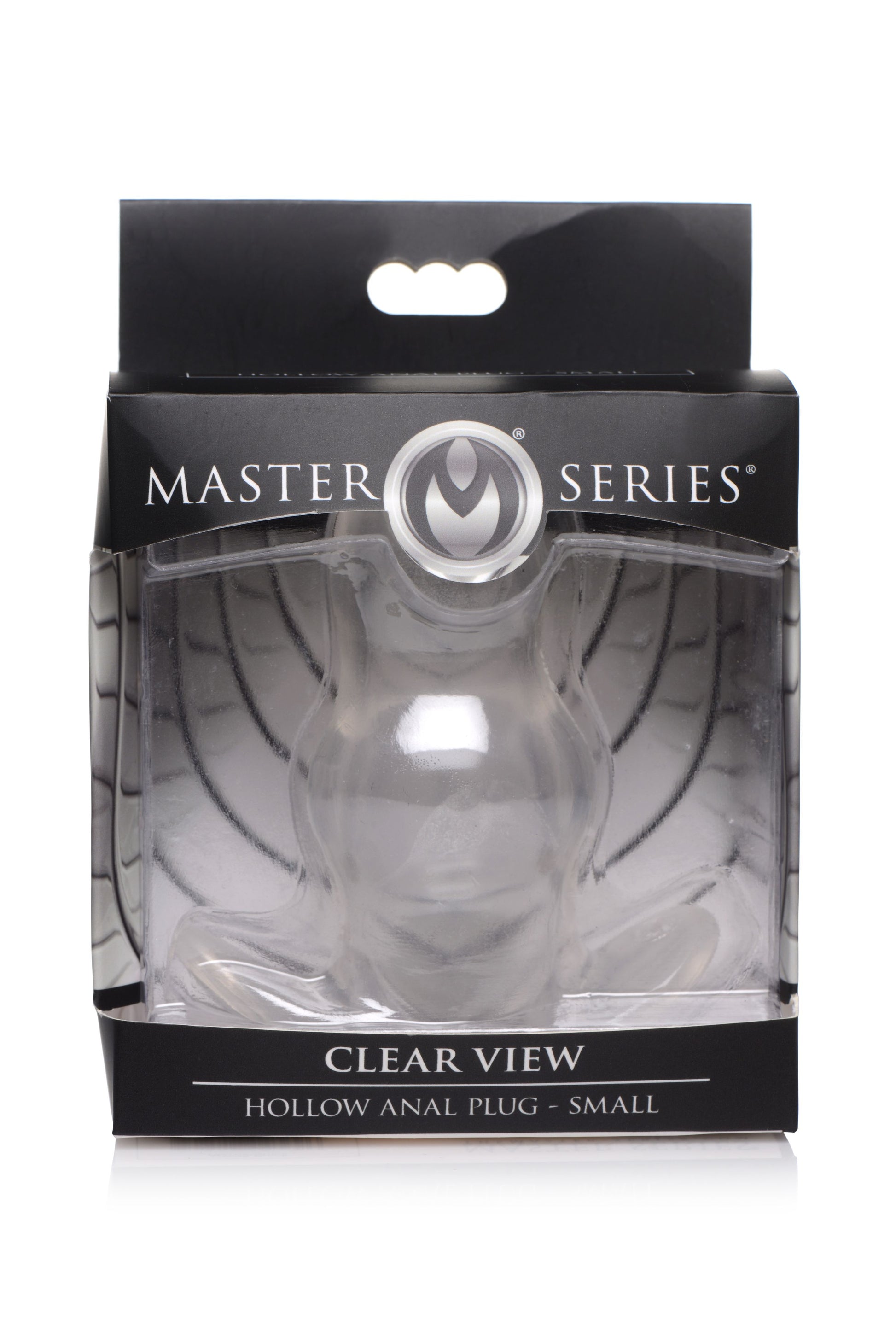 Master Series - Clear View Hollow Anal Plug - Small