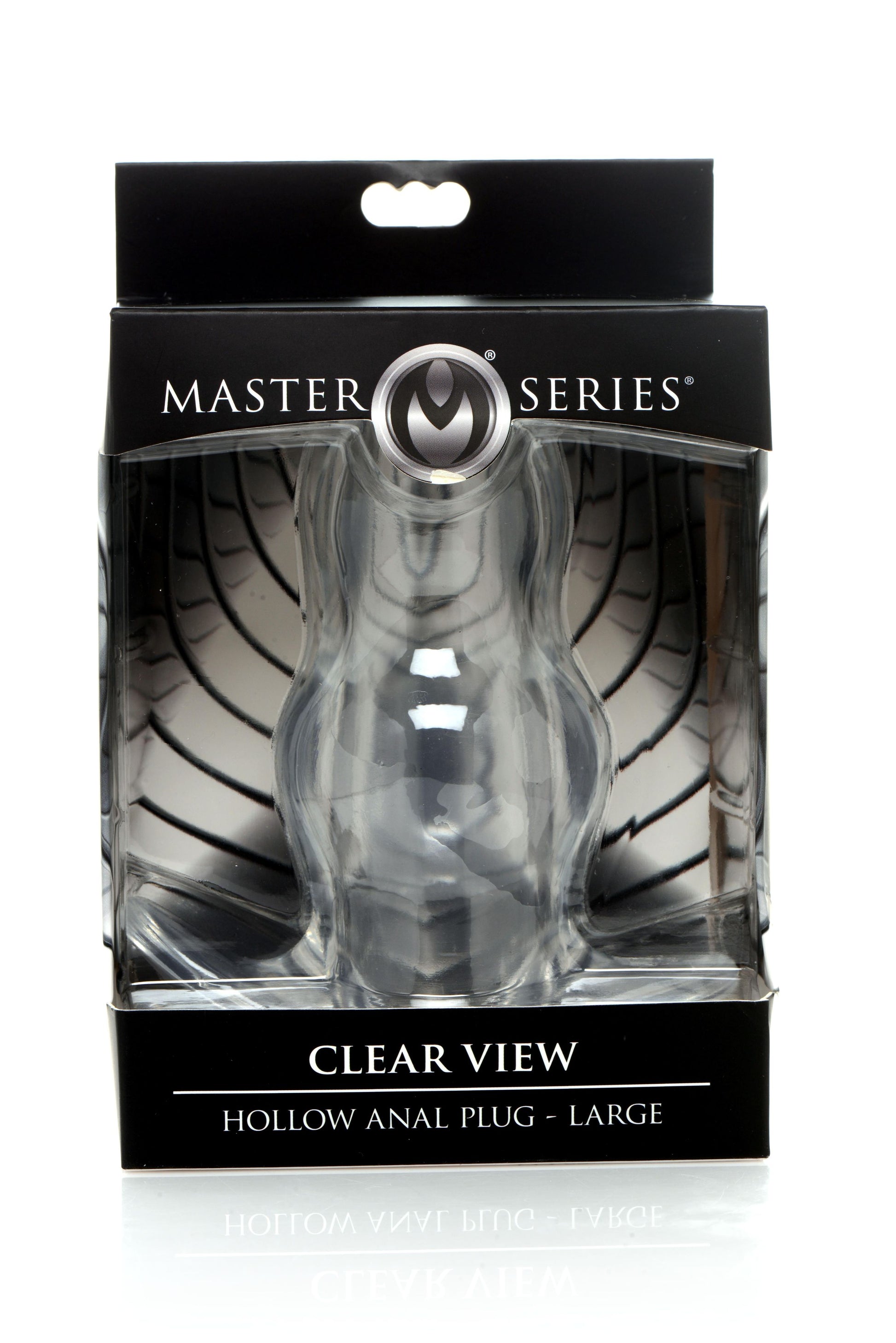 Clear View Hollow Anal Plug - Large