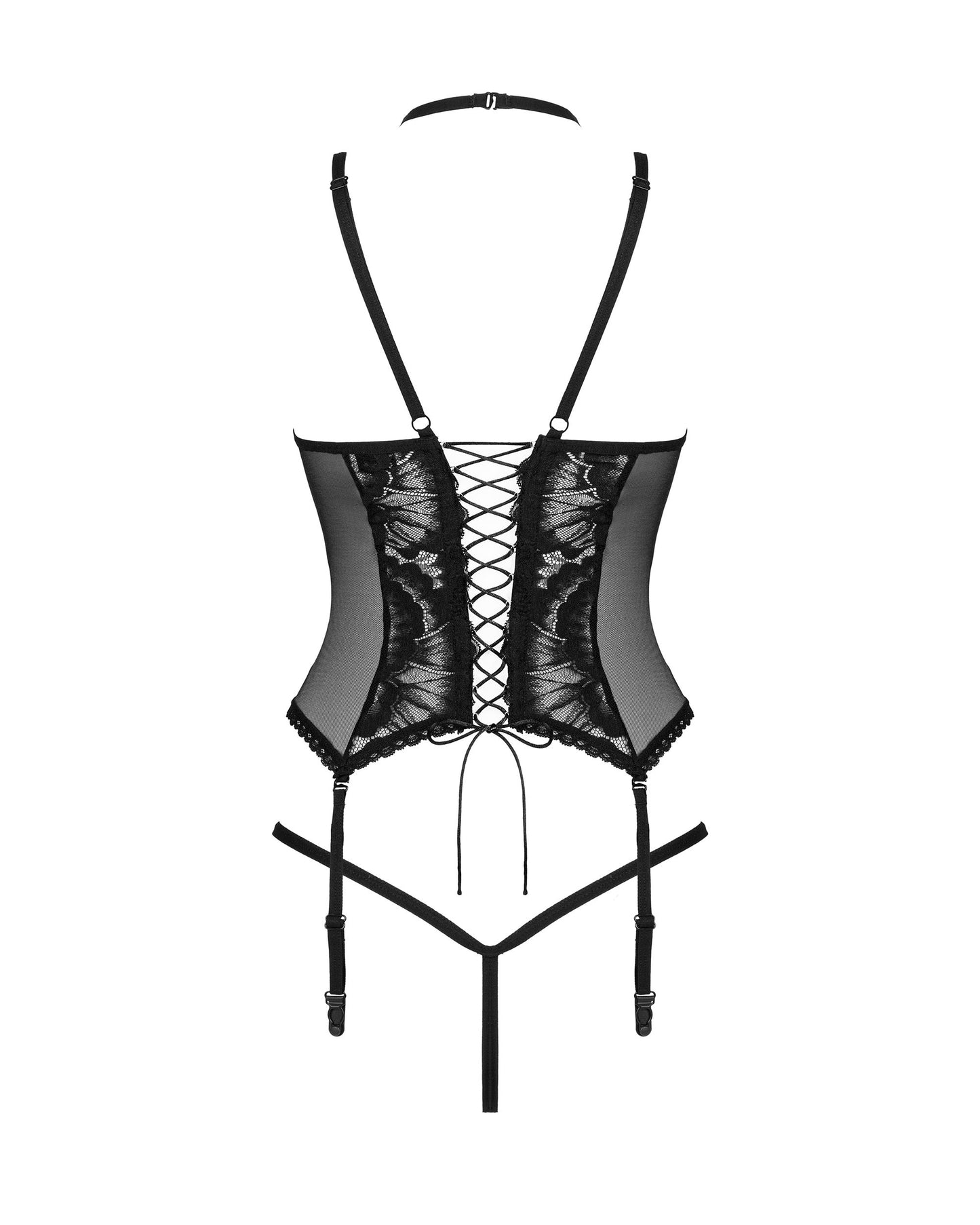 Obsessive - 2 Piece Suspender Set Alessya - black