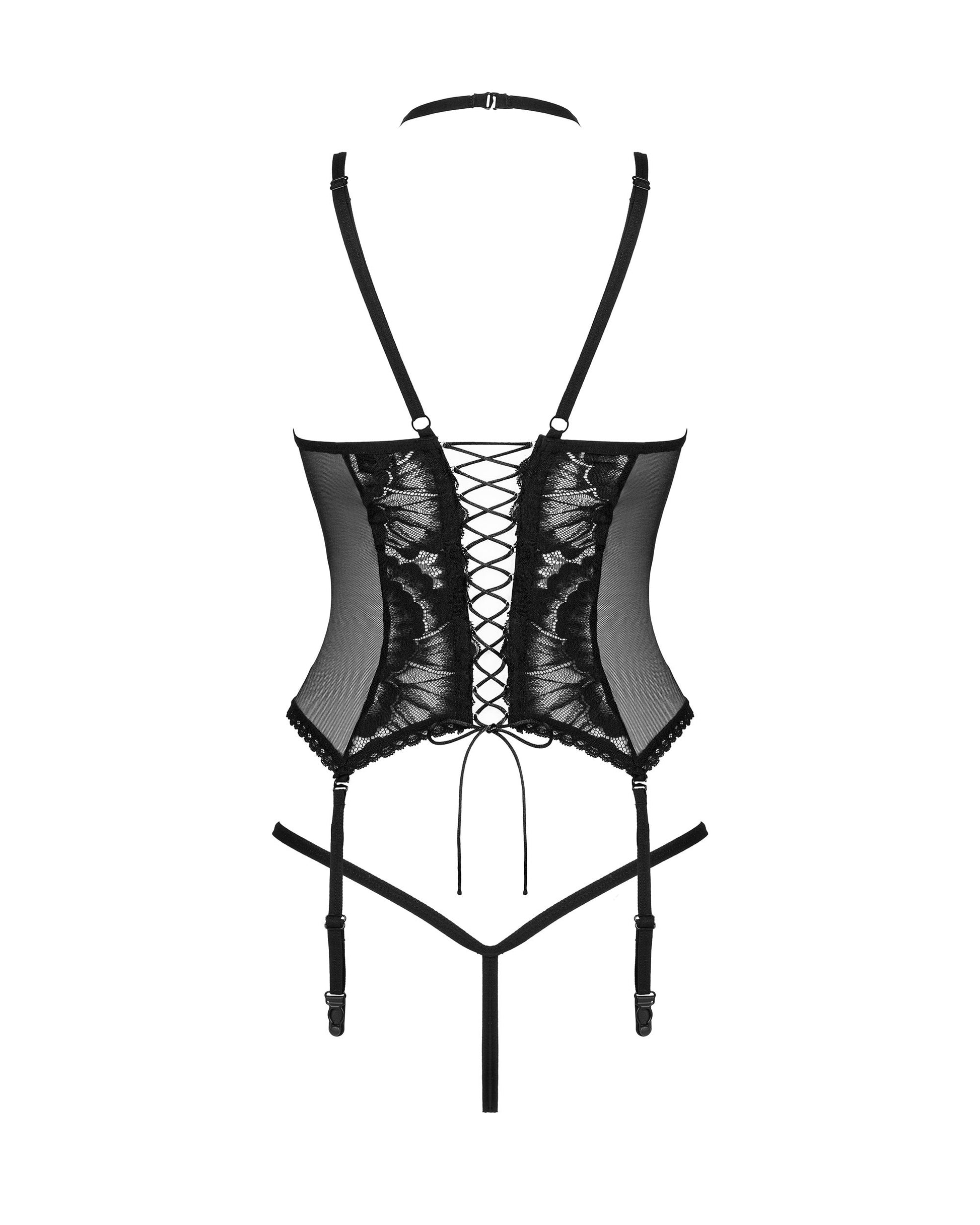 Obsessive - 2 Piece Suspender Set Alessya - black