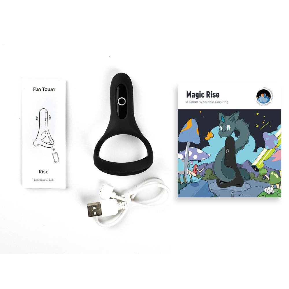 Magic Motion - Rise Smart Vibrating Cock ring - Black