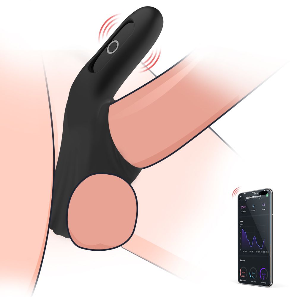 Magic Motion - Rise Smart Vibrating Cock ring - Black