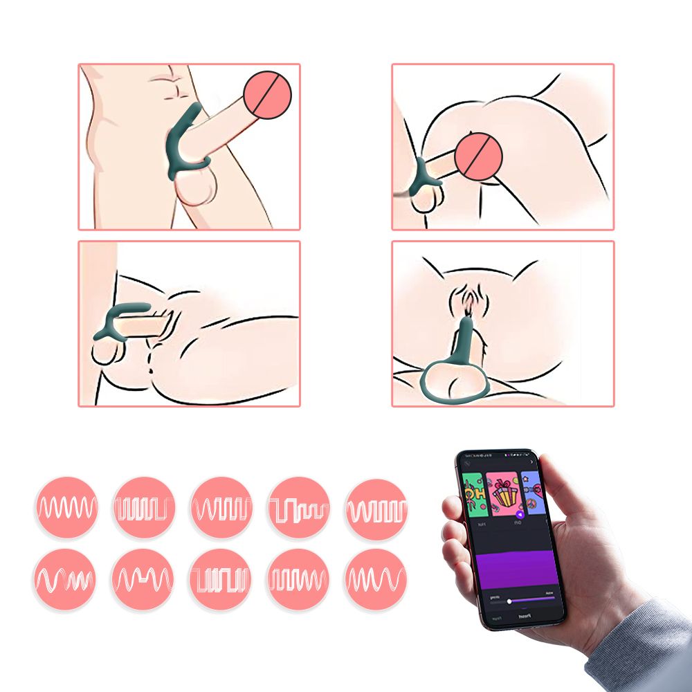 Magic Motion - Rise Smart Vibrating Cock ring - Green