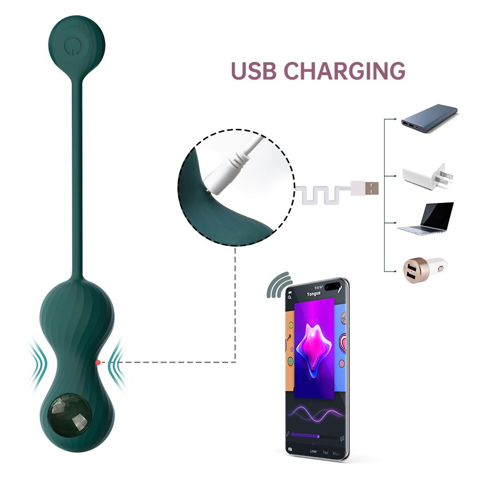 Magic Motion - Duo Smart Kegel Vibrator with Weights - Green