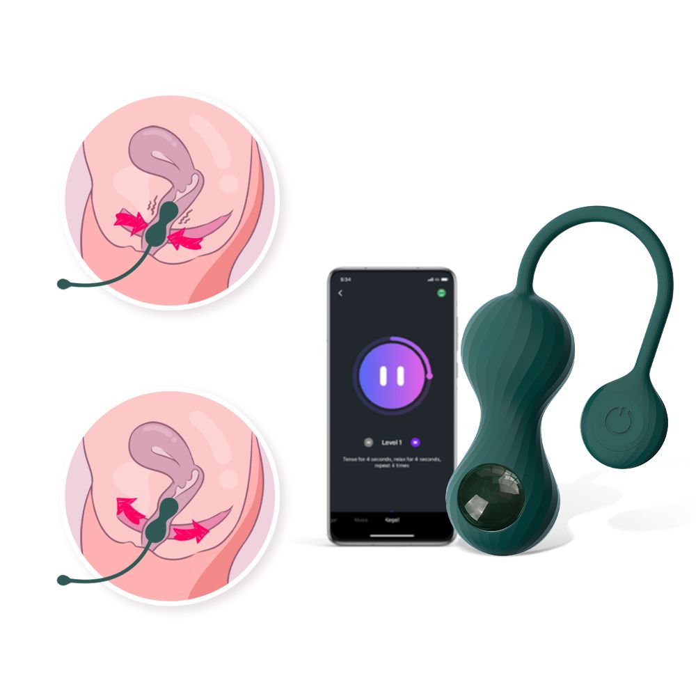 Magic Motion - Duo Smart Kegel Vibrator with Weights - Green