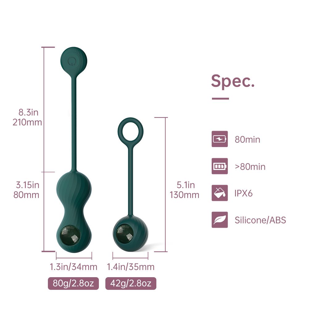 Magic Motion - Duo Smart Kegel Vibrator with Weights - Green
