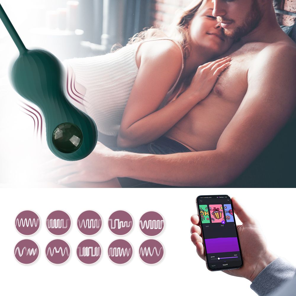 Magic Motion - Duo Smart Kegel Vibrator with Weights - Green