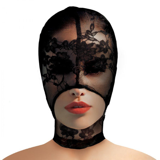 Black lace lingerie Lace Seduction Bondage Mask Black by XR Brands