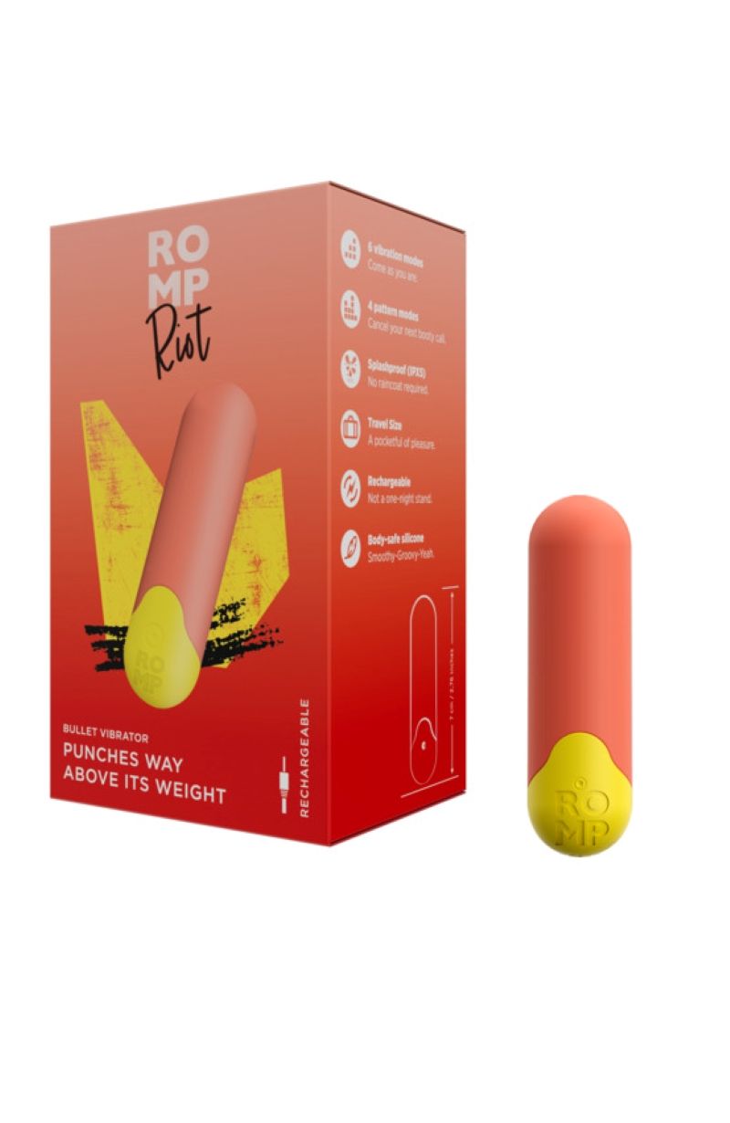 ROMP by Womanizer - Riot Bullet Vibrator - Orange