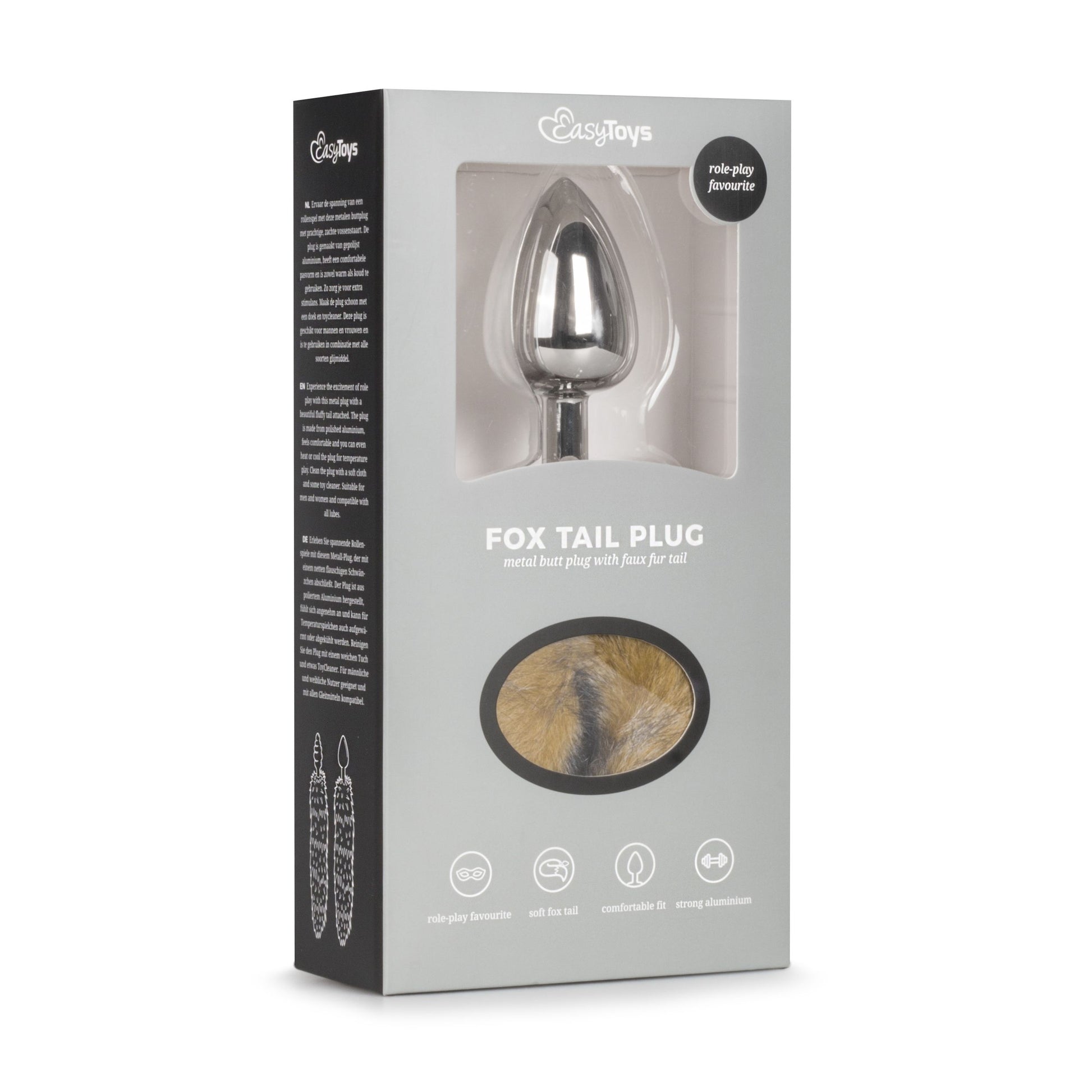 Easytoys Fetish - Fox Tail Plug No. 3 - Silver