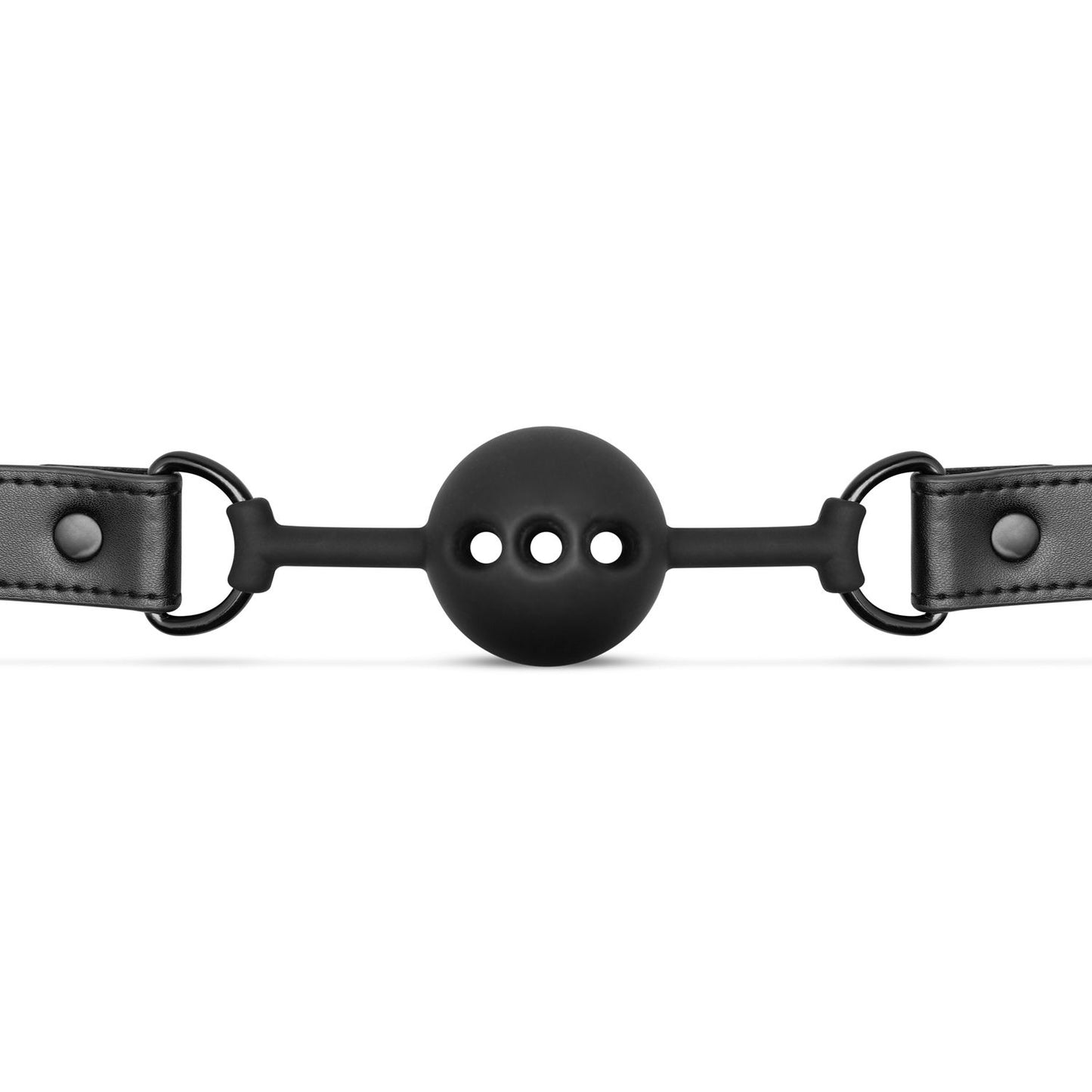 Breathable Silicone Ball Gag - Black