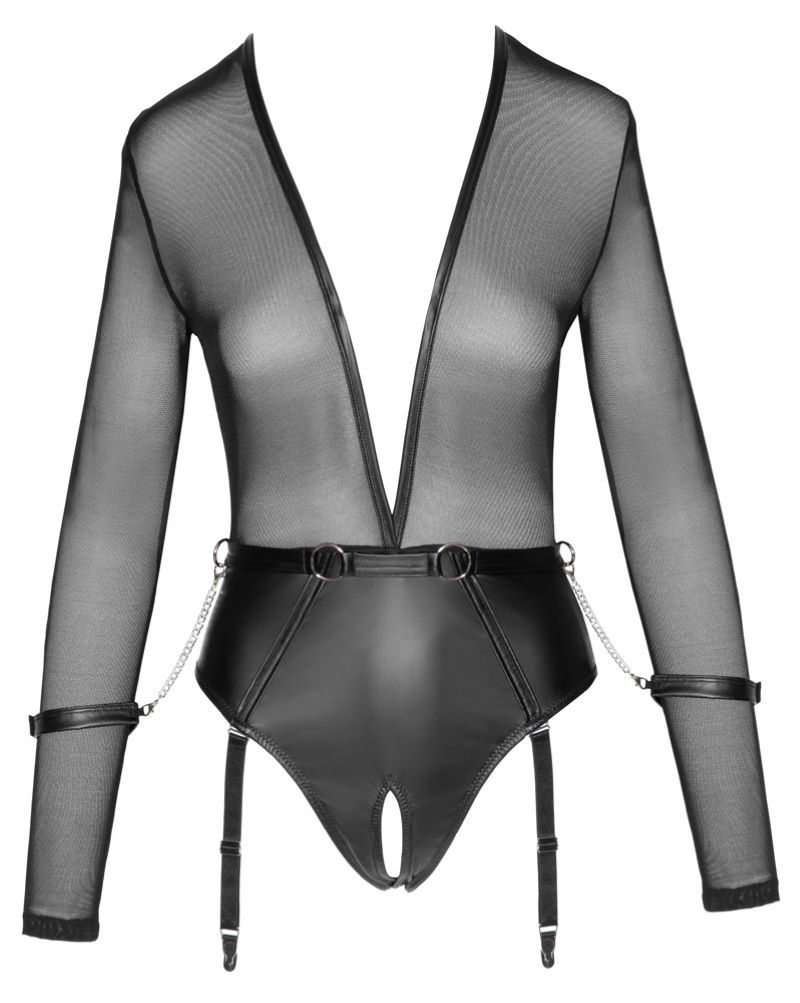 Body Rock Garter Teddy - Black