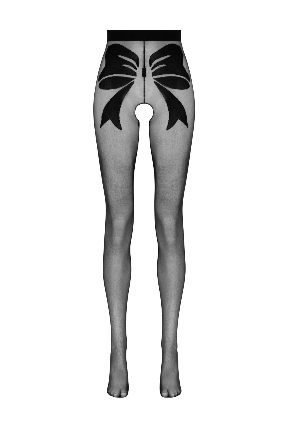 Open crotch tights with bow design | Leg Avenue