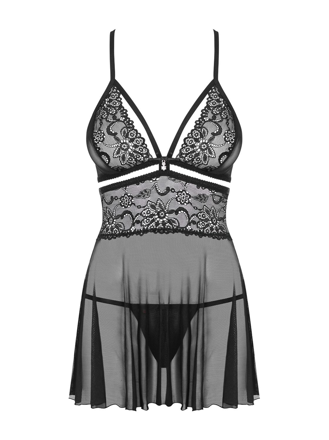 Obsessive - Babydoll Set - Black