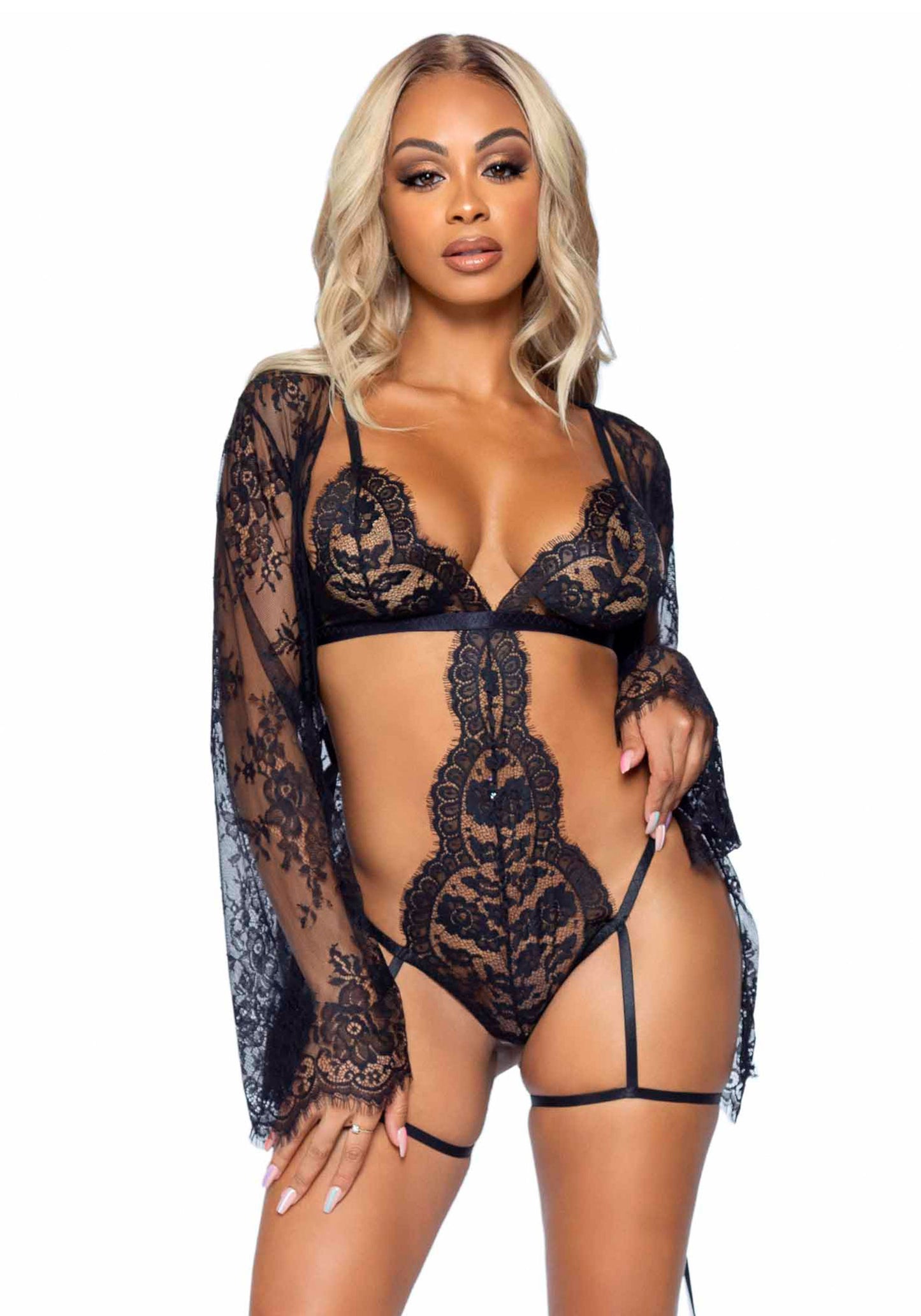Set Body & Jacket All Romance - Black
