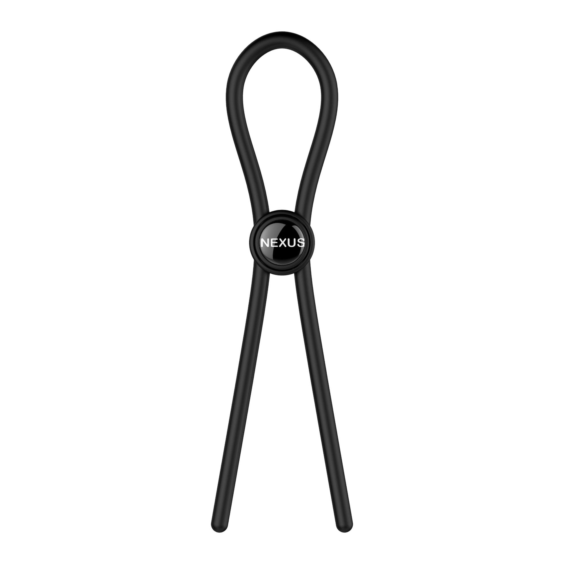 Nexus Forge Adjustable Penis Ring Black silicone