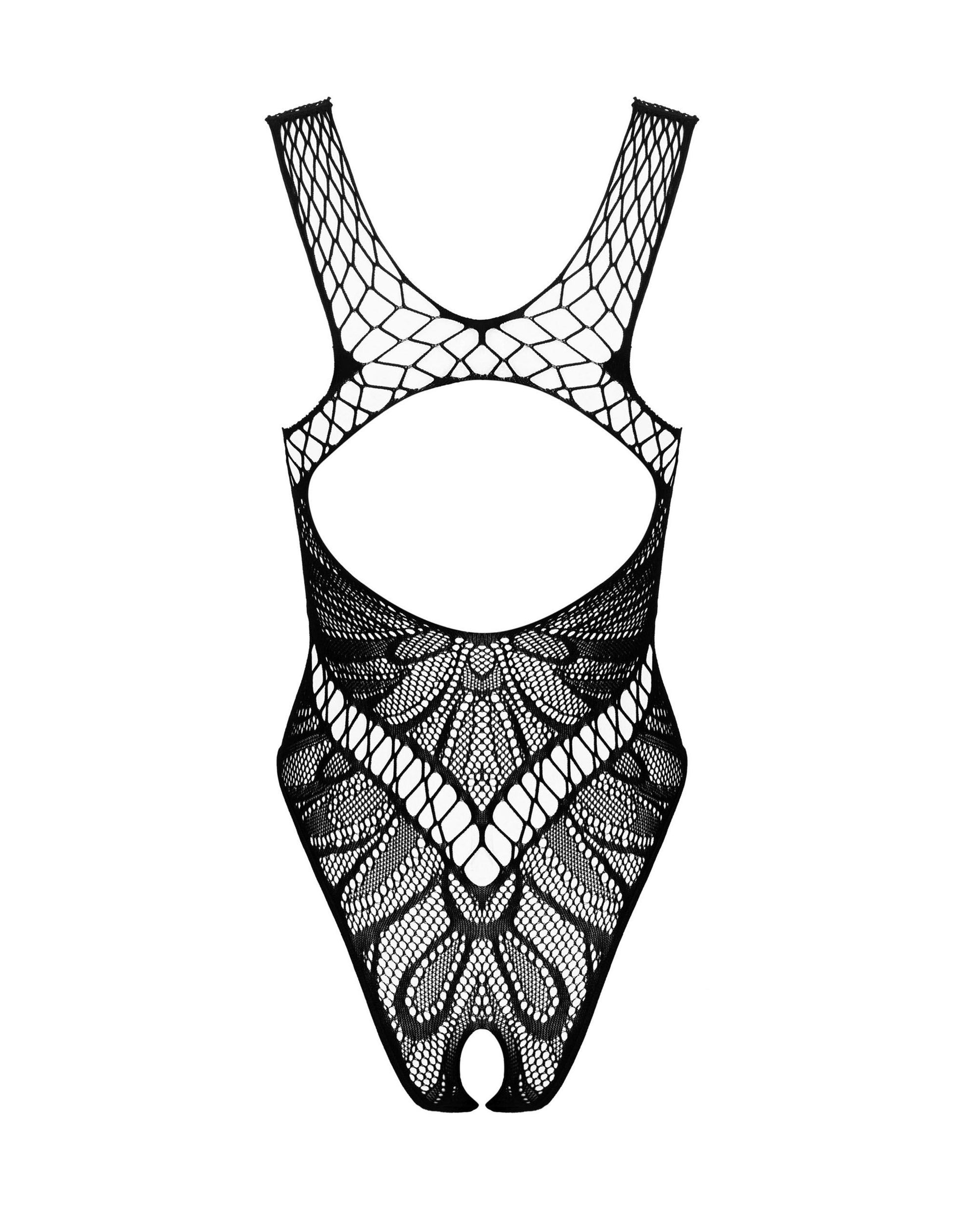 Obsessive - Lace Mesh Teddy - Black