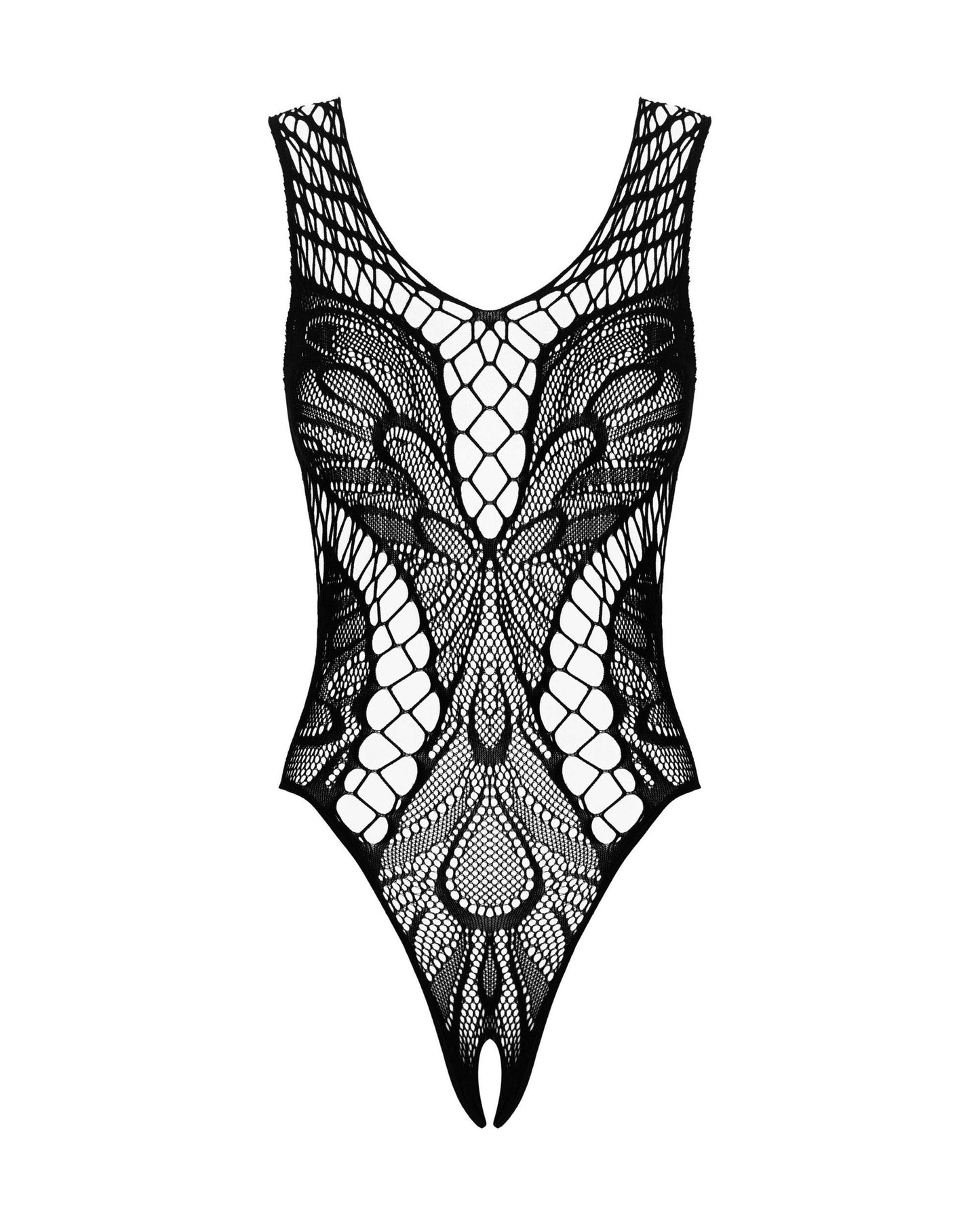 Obsessive - Lace Mesh Teddy - Black