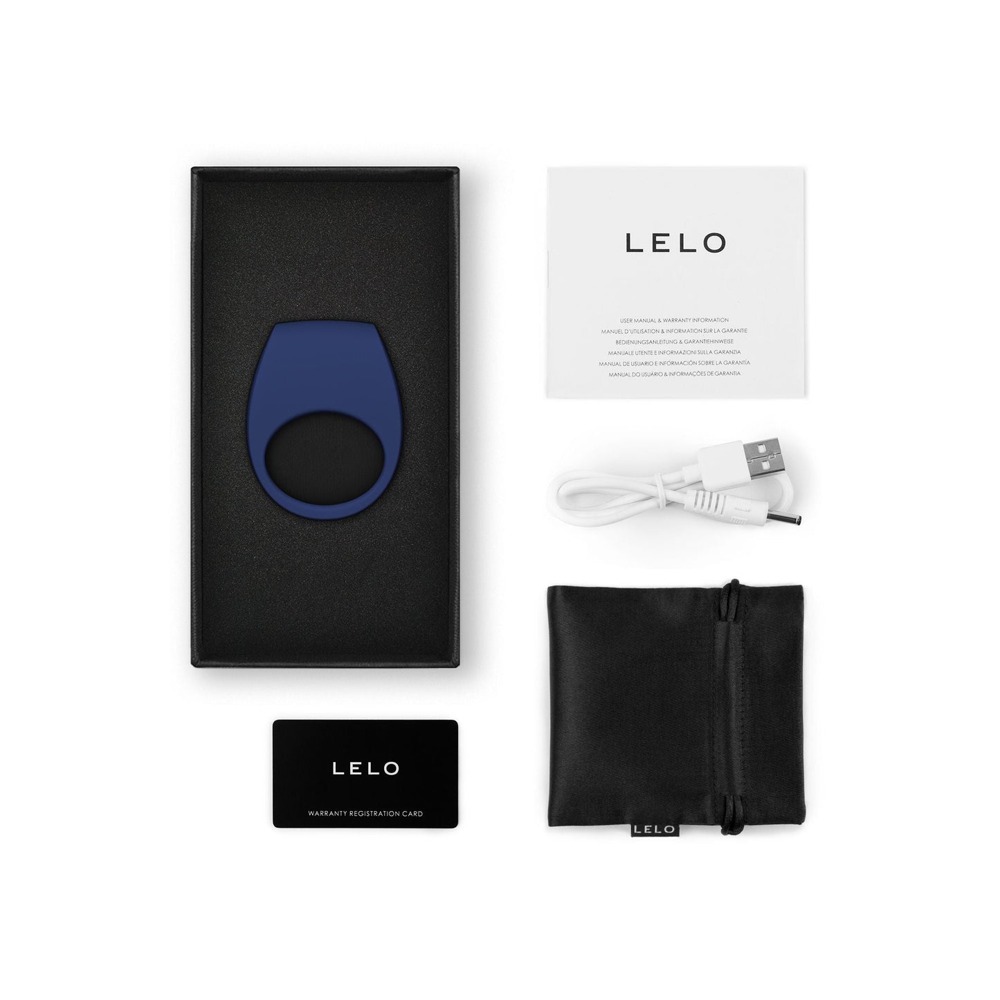 LELO - Tor 3 Vibrating Cock Ring Base Blue
