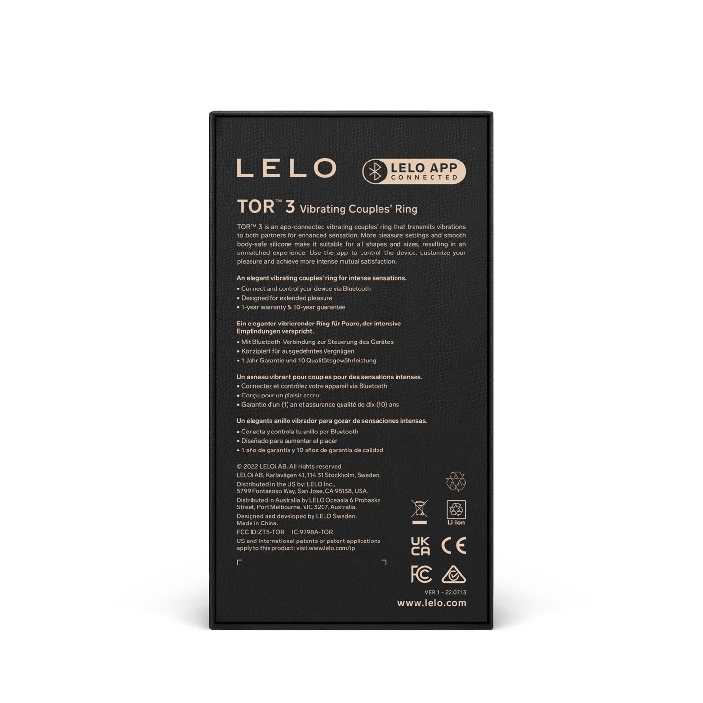 LELO - TOR 3 - Black