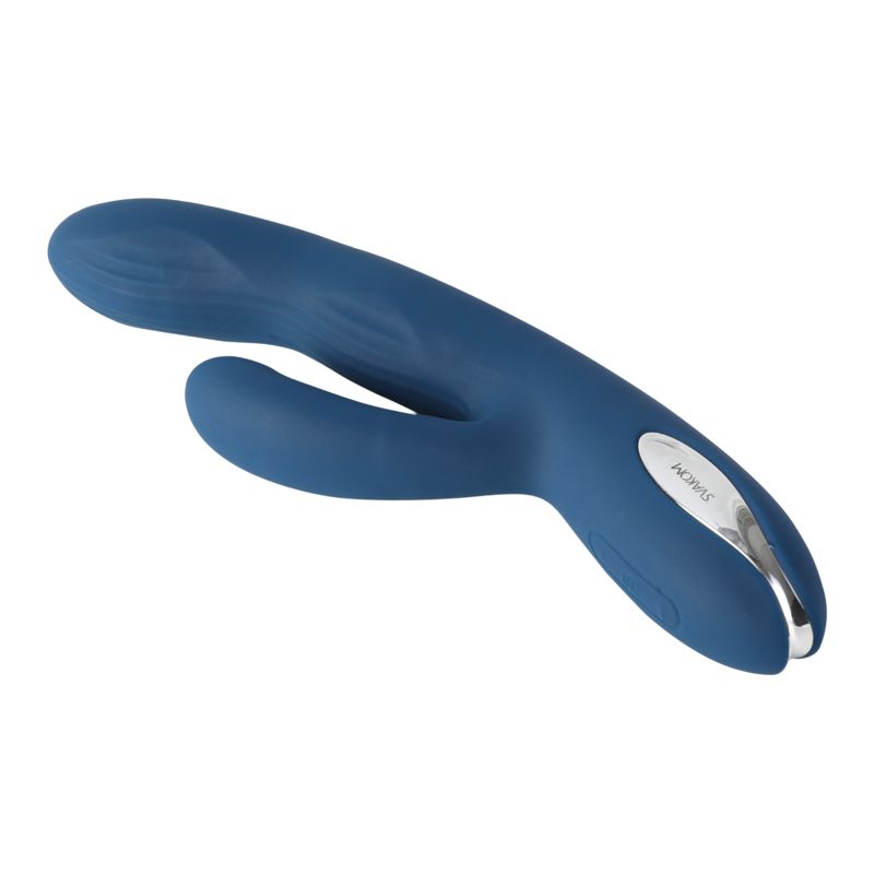 Svakom - Aylin Powerful Pulsating Dual-Headed Vibrator - Dark Blue