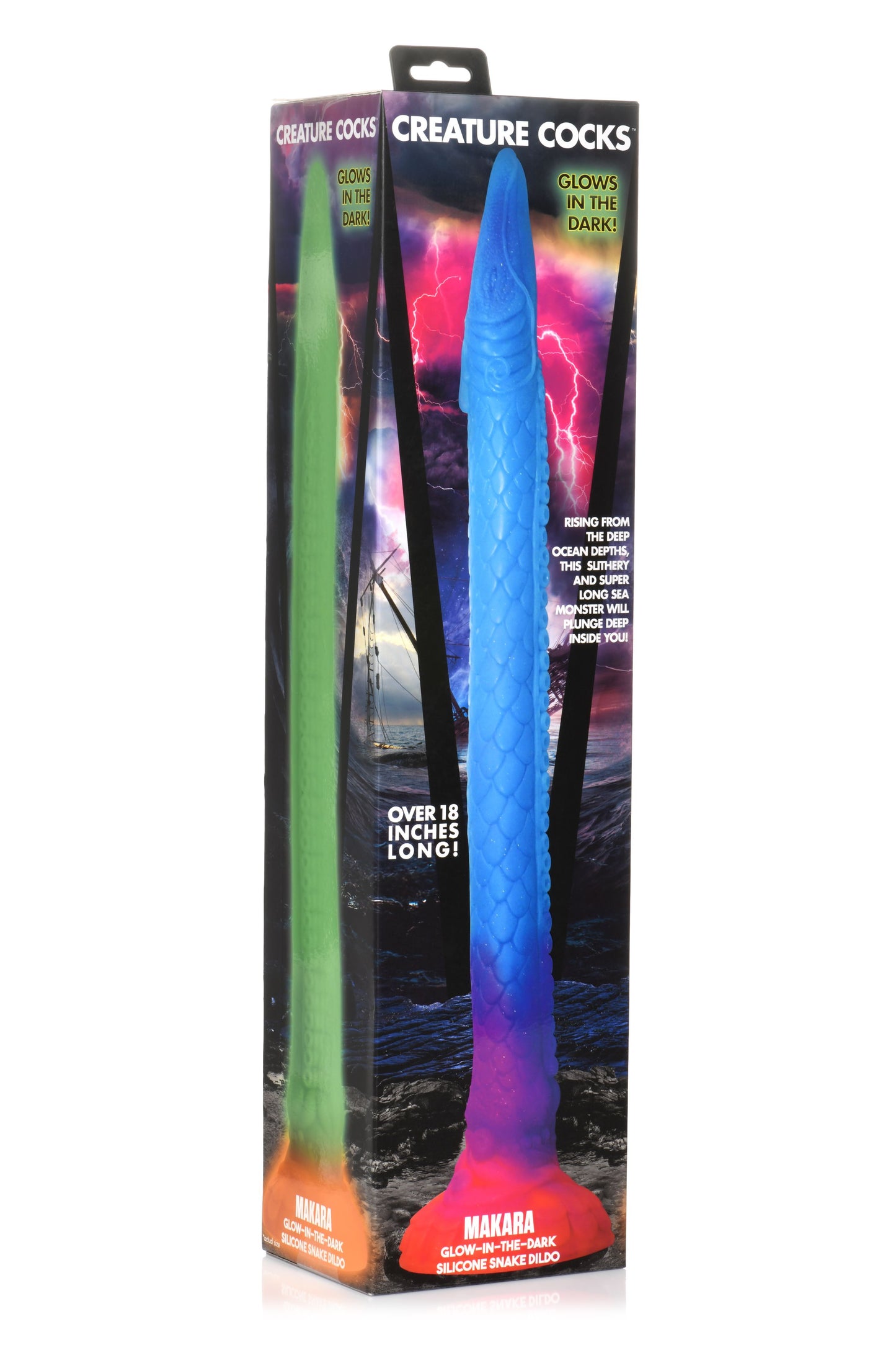 Glow-in-the-dark Silicone Dragon Anal Dildo