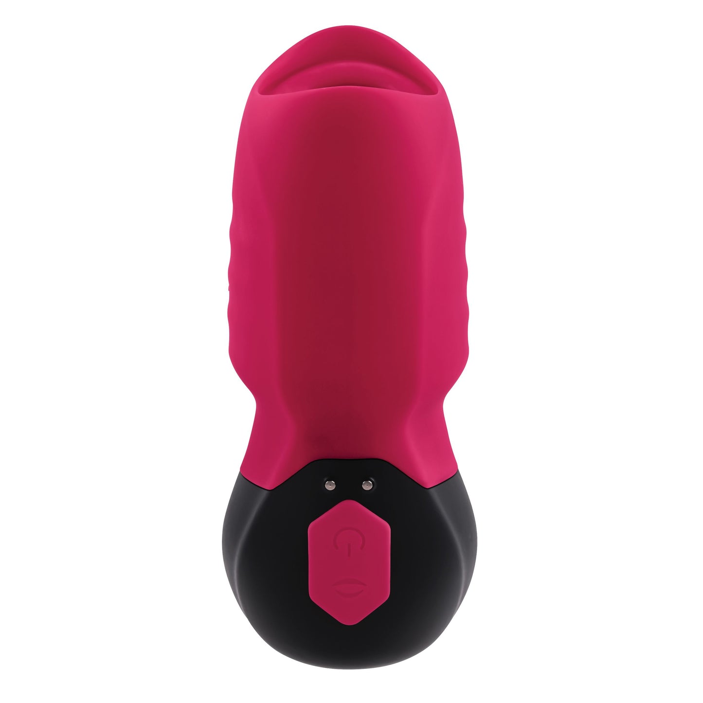 Red and black Evolved Body Kisses Vibrator Red/Black by Gender X