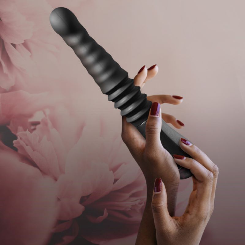 Temptasia - Lazarus Thrusting Dildo - Black