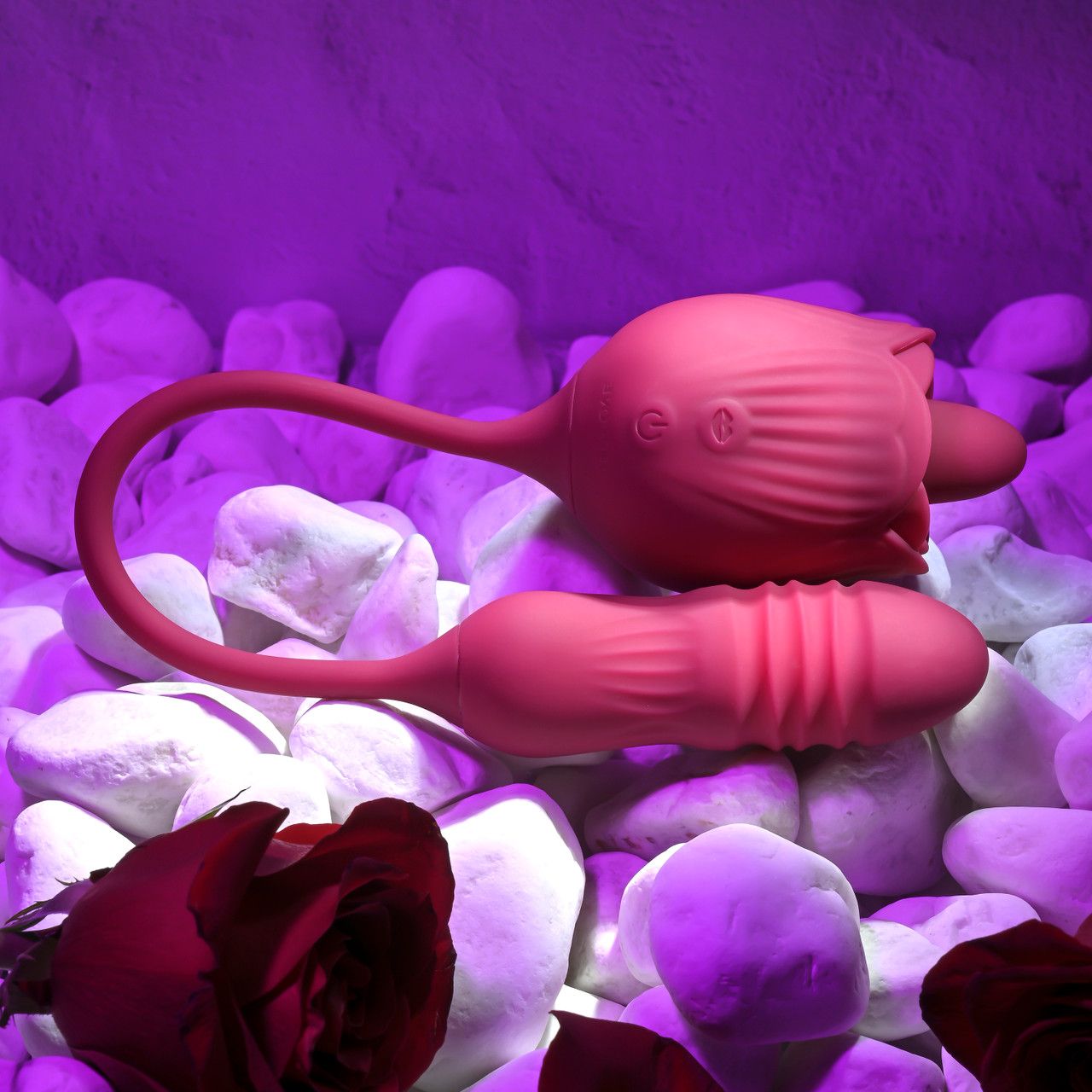 Evolved - Wild Rose Tong Vibrator - Red