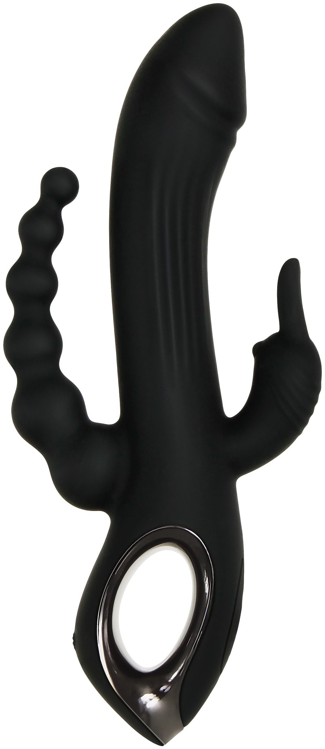 Evolved - Trifecta Rabbit Vibrator - Black