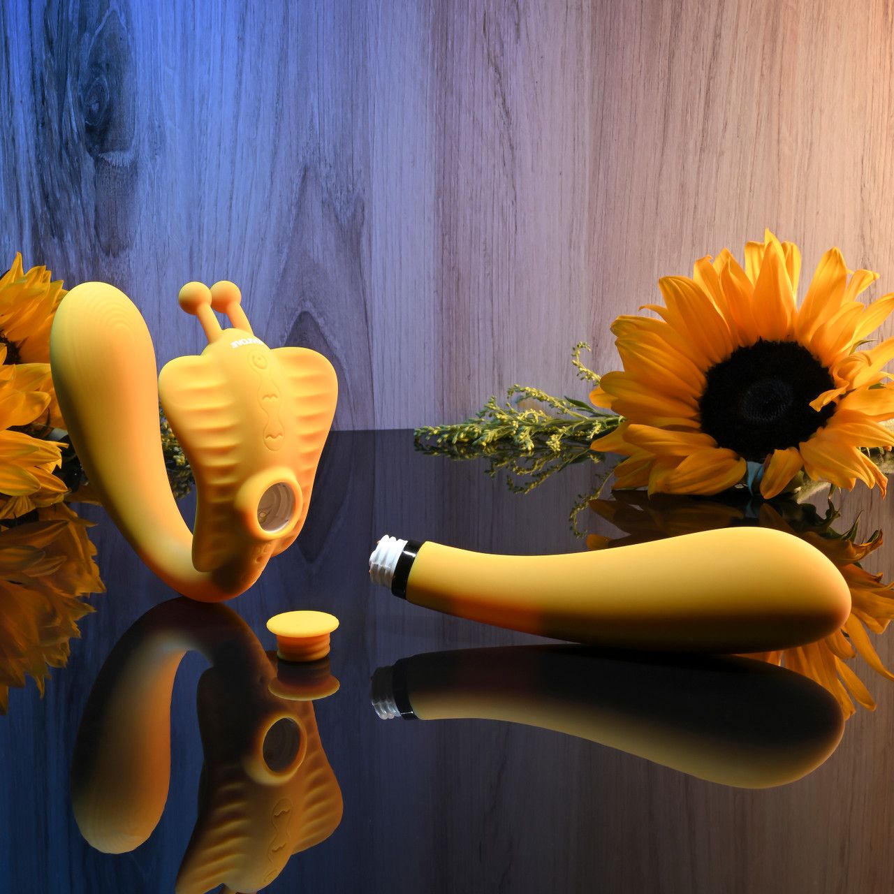 Evolved - The Monarch Strapless Strap On Vibrator - Yellow