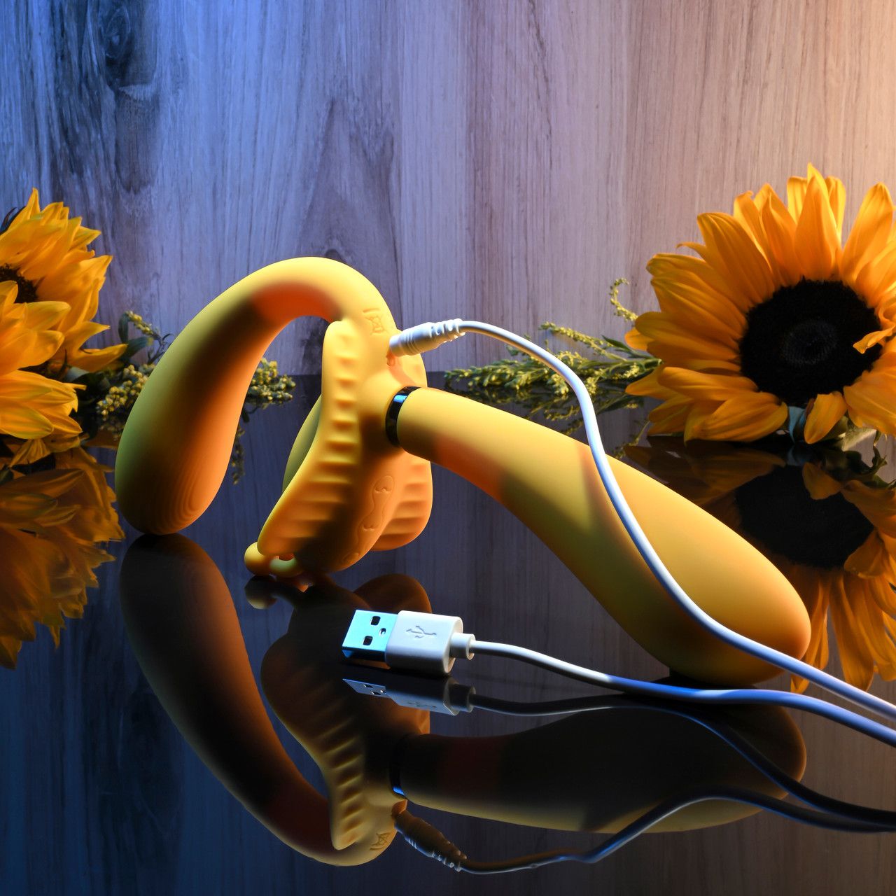 Evolved - The Monarch Strapless Strap On Vibrator - Yellow