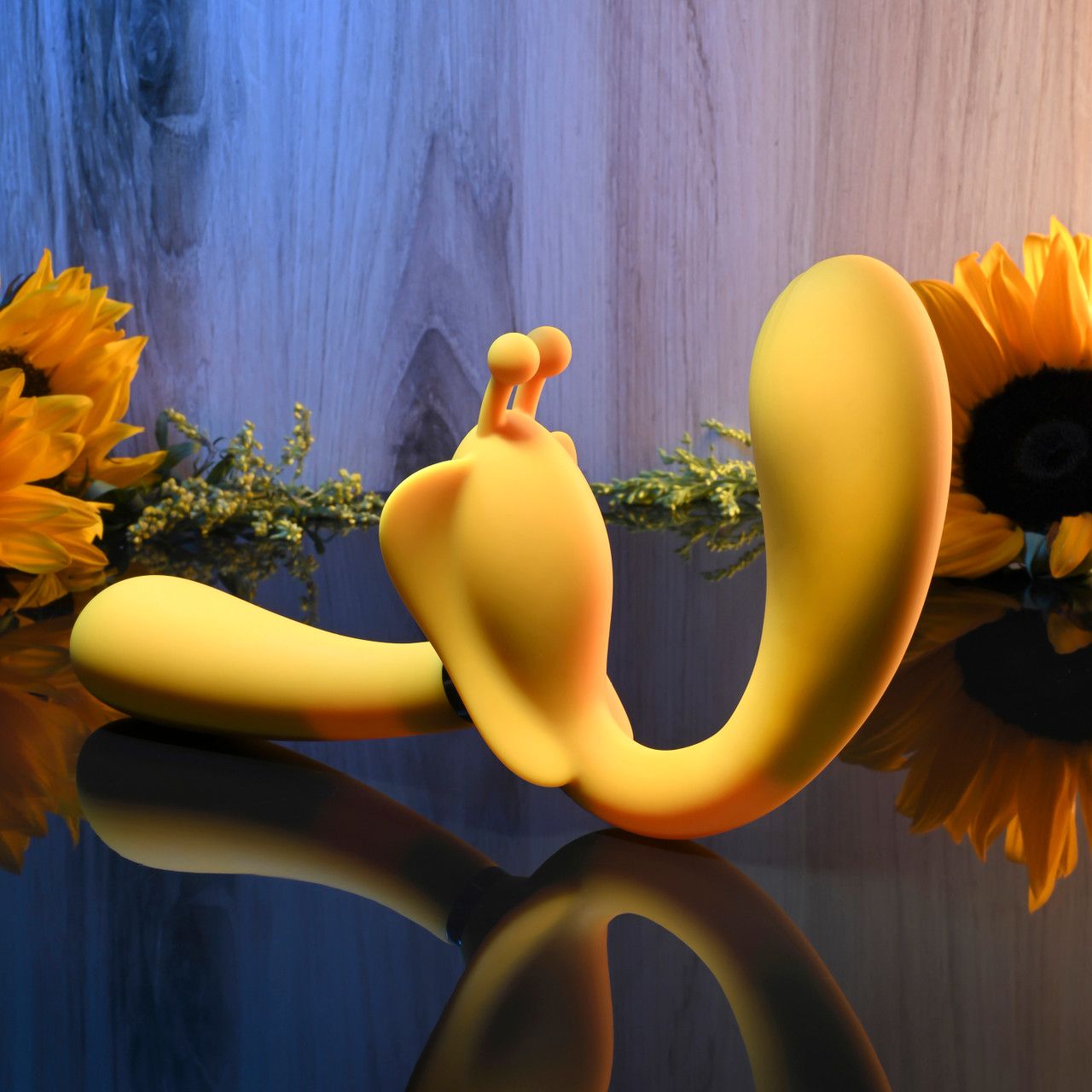 Evolved - The Monarch Strapless Strap On Vibrator - Yellow