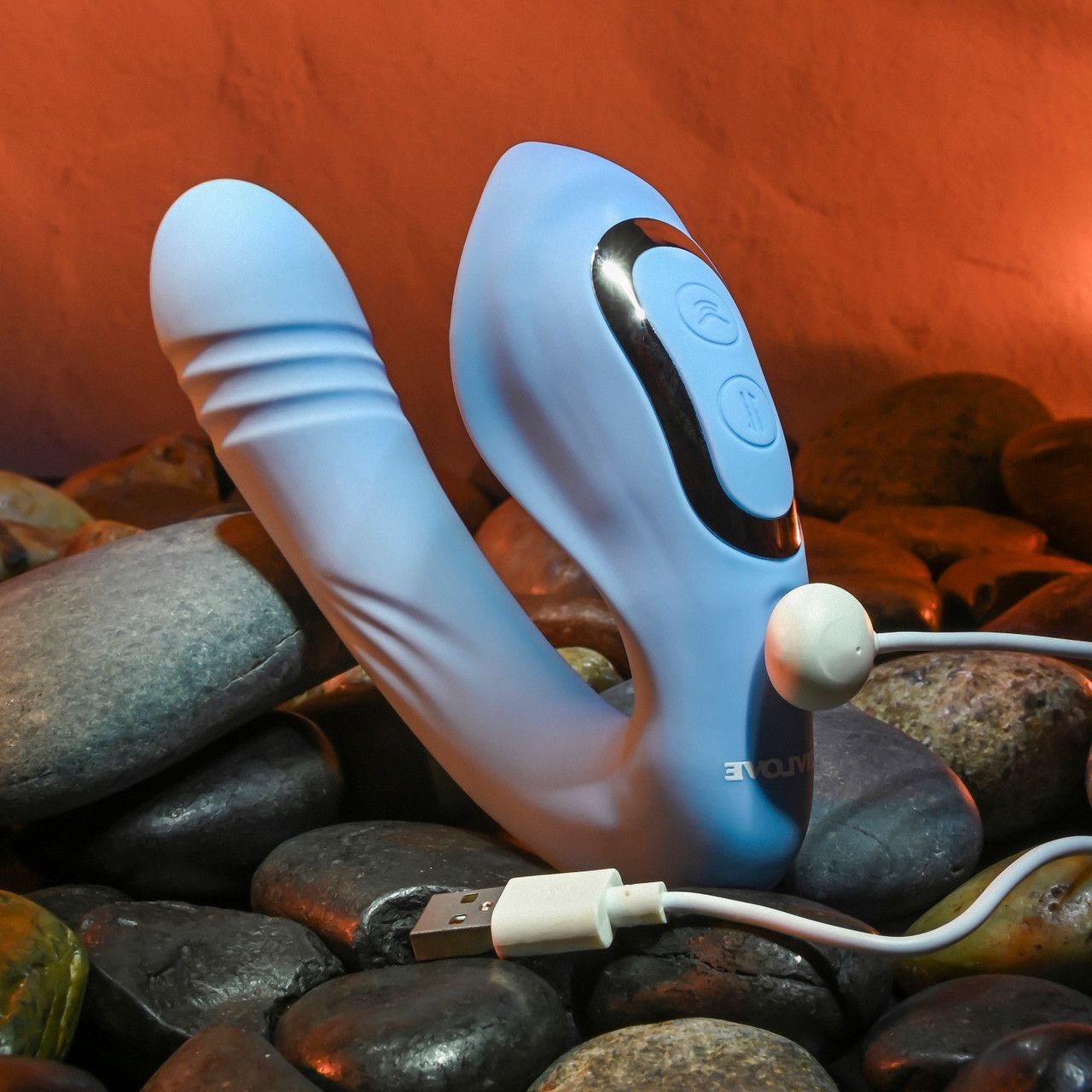 Evolved - Tap and Trust Vibrator - Light Blue