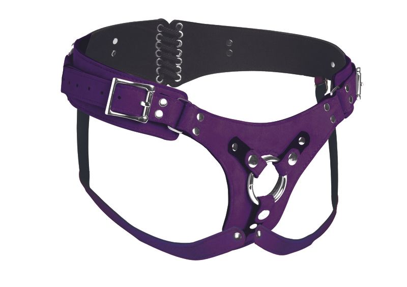 Deluxe Leather Strap-On Corset | XR Brands