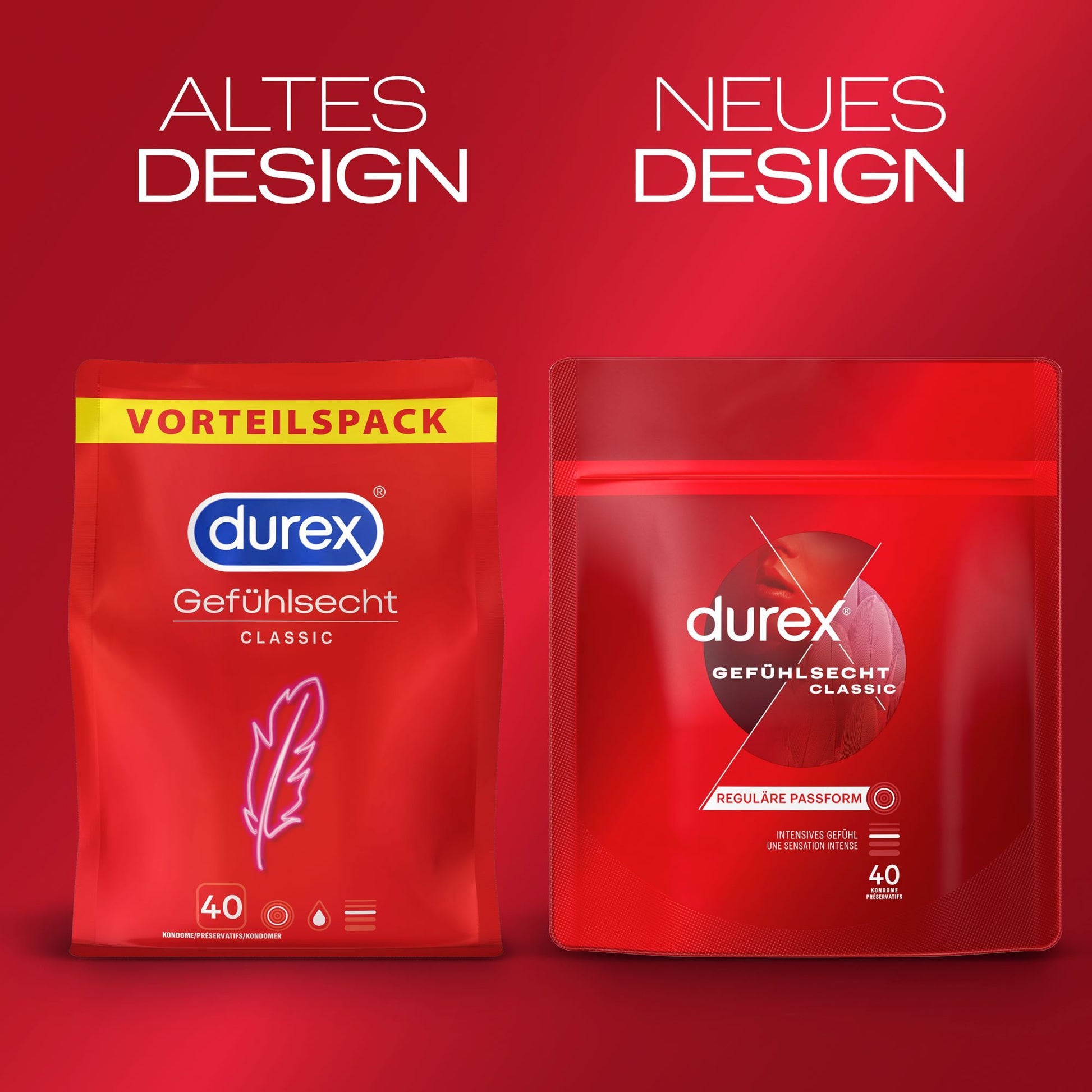 Durex Gefühlsecht Kondome - 40 Kondome