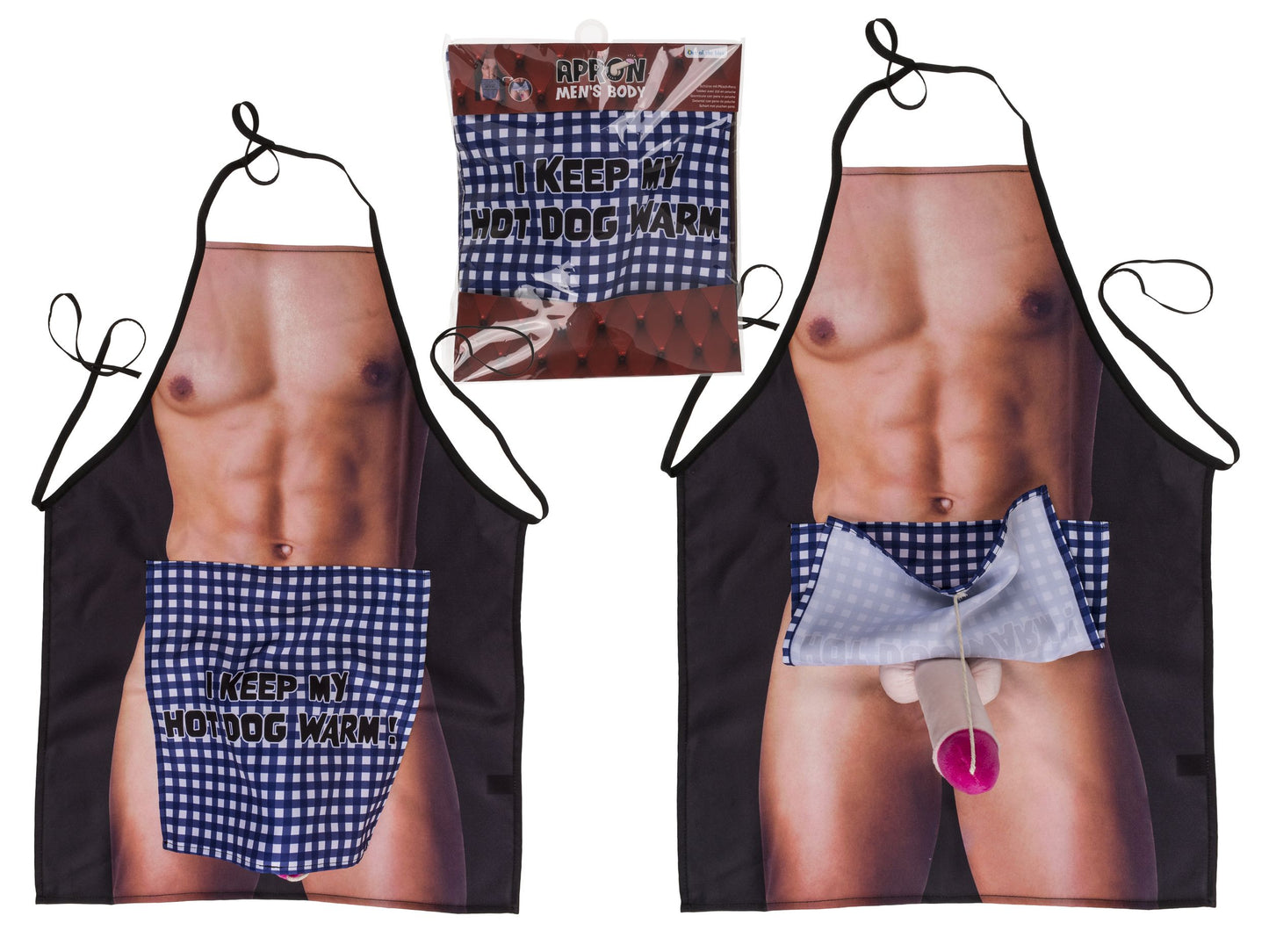 Kitchen apron - Male body with surprise penis