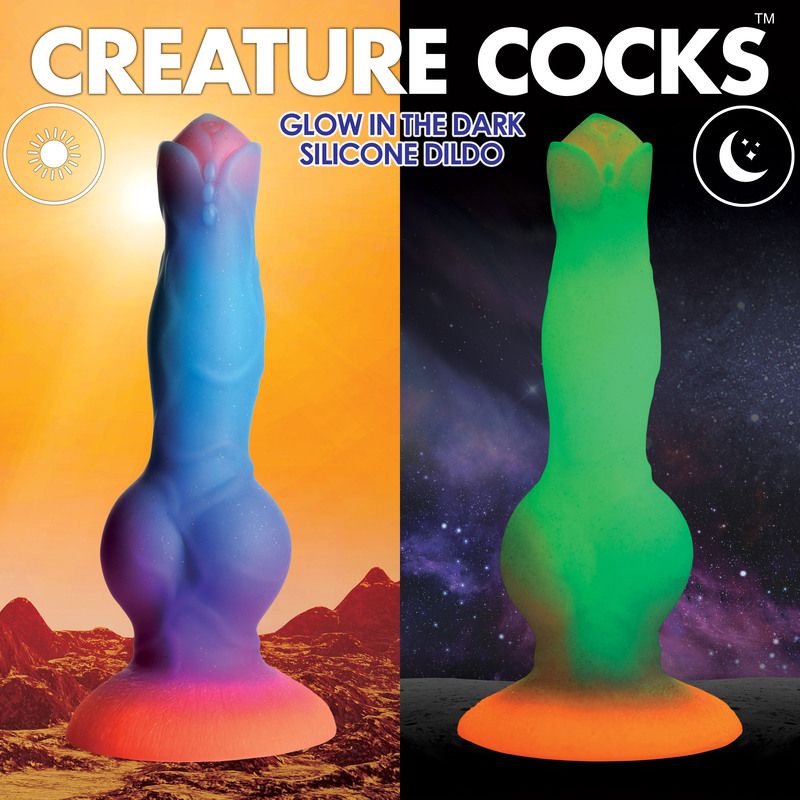 Creature Cocks - Glow-in-the-dark Silicone Alien Dildo