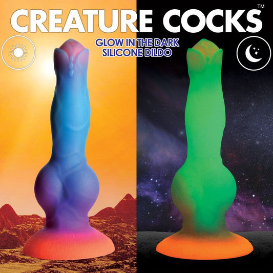 Creature Cocks - Glow-in-the-dark Silicone Alien Dildo