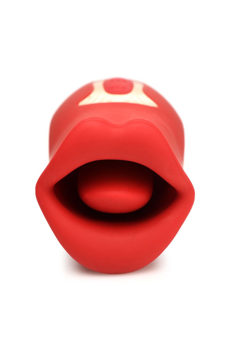 Lickgasm Kiss + Vibrating Kiss Stimulator - Red