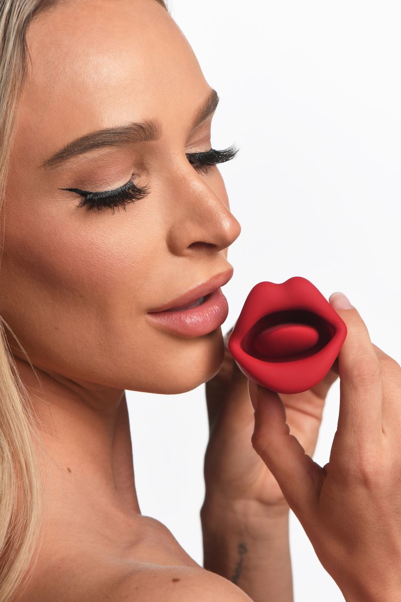 Lickgasm Kiss + Double-sided Kiss Vibrator - Red